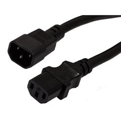 Heavy Duty CPU/PDU Power Cord C14 to C13 15 AMP 1FT的图片
