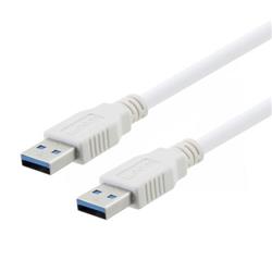 USB 3.0 Type A to A White Cable 1.5M的图片