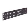 3.5英寸（8.9厘米）配线架，黑，32个0.5英寸（12.7毫米）D型孔的图片