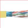 超5类, PVC,带有箔屏蔽, 4对绞合,26AWG,1,000 ft/305m 线轴包装包装,黄色的图片